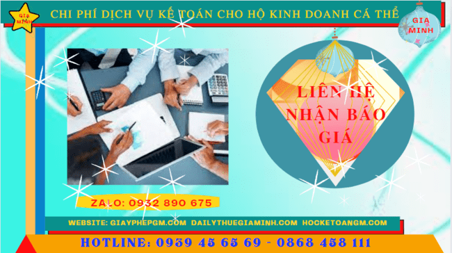 DỊCH VỤ KẾ TOÁN CHO HỘ KINH DOANH CÁ THỂ TẠI VĨNH PHÚC 5 Giá dịch vụ kế toán thuế hộ kinh doanh tại Vĩnh Phúc