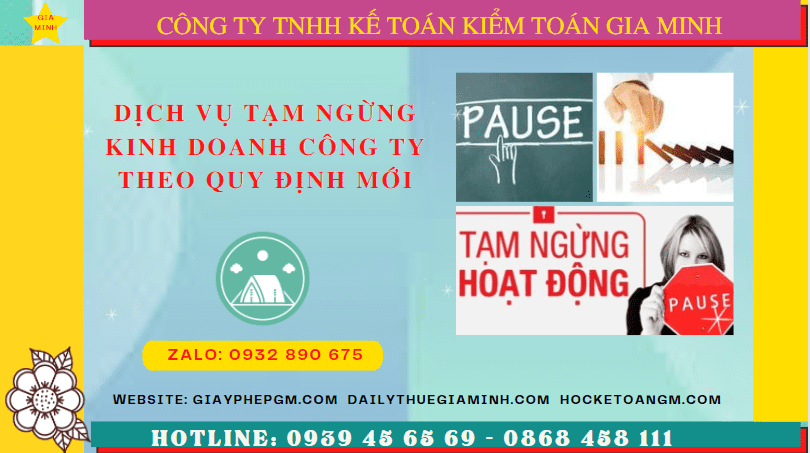 Dịch vụ tạm ngừng kinh doanh công ty tại Gia Lai theo quy định mới 8 Thủ tục tạm ngừng hoạt động doanh nghiệp tại Gia Lai