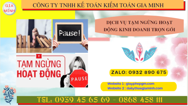 Dịch vụ tạm ngừng hoạt động kinh doanh trọn gói tại Tây Ninh 3 Thủ tục tạm ngừng hoạt động kinh doanh công ty tại Tây Ninh
