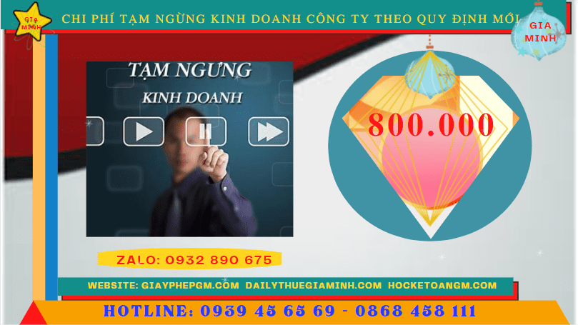 Chi phí tạm ngừng kinh doanh công ty tại Quảng Nam