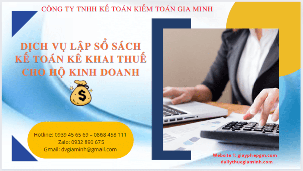 Dịch vụ lập sổ sách kế toán cho hộ kinh doanh tại Hà Nam