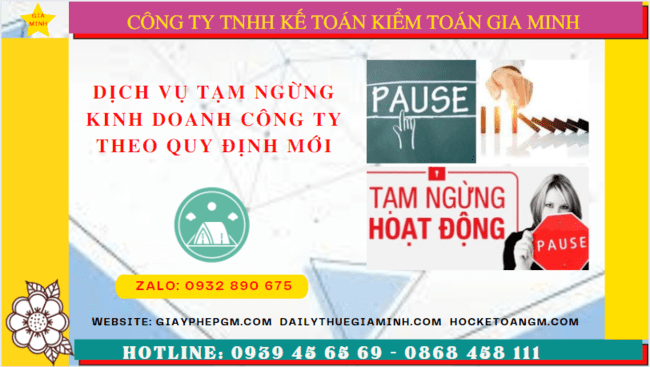 Thủ tục tạm ngừng hoạt động doanh nghiệp tại Quảng Ngãi