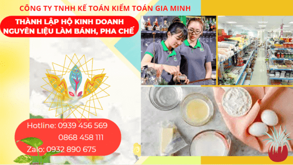 Kinh nghiệm thành lập hộ kinh doanh nguyên liệu làm bánh, pha chế tại Bình Dương