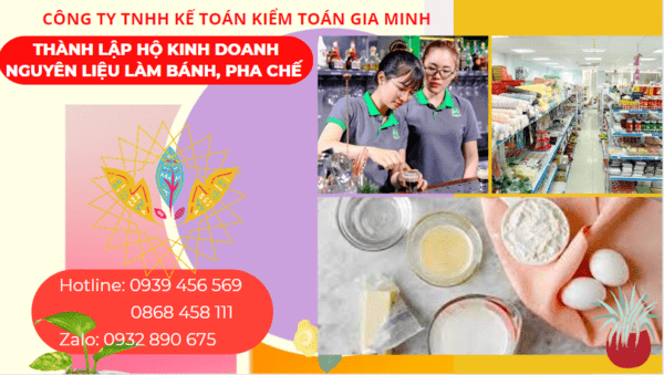 Kinh nghiệm thành lập hộ kinh doanh nguyên liệu làm bánh, pha chế tại Bình Phước