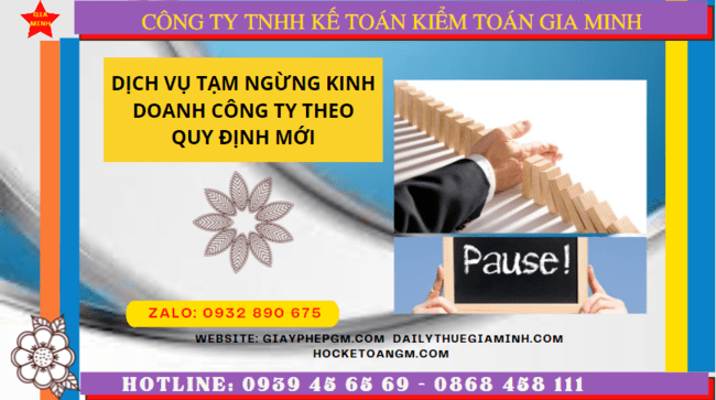 Dịch vụ tạm ngừng kinh doanh công ty tại Bắc Giang theo quy định mới 5 Thủ tục tạm ngừng kinh doanh công ty tại Bắc Giang