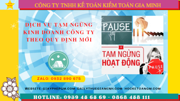 Dịch vụ tạm ngừng kinh doanh công ty tại Nghệ An theo quy định mới 6 Thủ tục tạm ngừng hoạt động doanh nghiệp tại Nghệ An