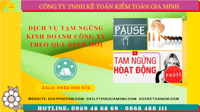 Thủ tục tạm ngừng hoạt động doanh nghiệp tại Quảng Bình