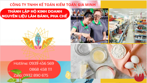 Kinh nghiệm thành lập hộ kinh doanh nguyên liệu làm bánh, pha chế tại Tây Ninh