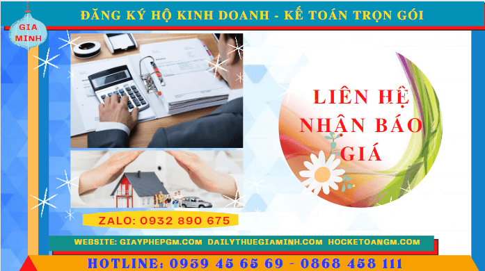 ĐĂNG KÝ HỘ KINH DOANH AN GIANG - KẾ TOÁN TRỌN GÓI AN GIANG 5 Bảng giá dịch vụ đăng ký hộ kinh doanh tại An Giang