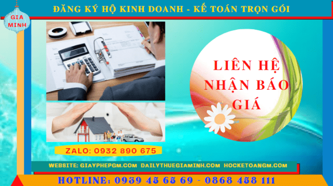 ĐĂNG KÝ HỘ KINH DOANH BẮC GIANG - KẾ TOÁN TRỌN GÓI BẮC GIANG 5 Bảng giá dịch vụ đăng ký hộ kinh doanh tại Bắc Giang