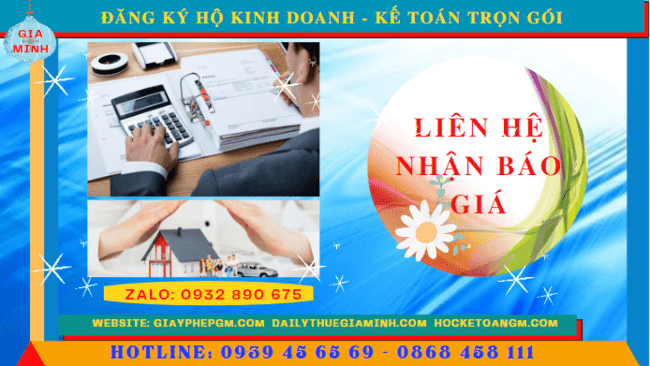 Đăng ký hộ kinh doanh bình dương - kế toán trọn gói bình dương 5 Bảng giá dịch vụ đăng ký hộ kinh doanh tại Bình Dương