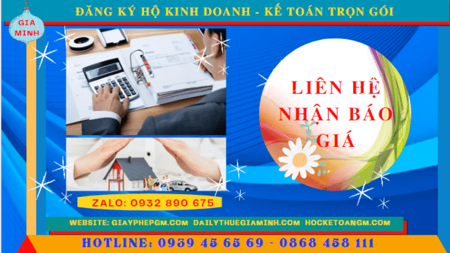 ĐĂNG KÝ HỘ KINH DOANH CÀ MAU - KẾ TOÁN TRỌN GÓI CÀ MAU 5 Bảng giá dịch vụ đăng ký hộ kinh doanh tại Cà Mau