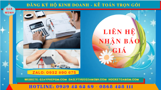 ĐĂNG KÝ HỘ KINH DOANH HÀ TĨNH - KẾ TOÁN TRỌN GÓI HÀ TĨNH 5 Bảng giá dịch vụ đăng ký hộ kinh doanh tại Hà Tĩnh