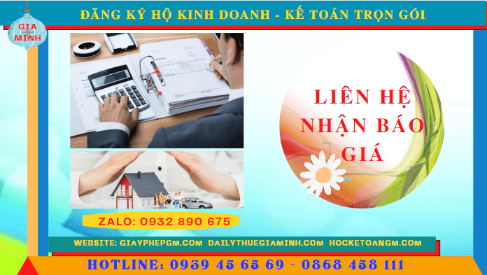 ĐĂNG KÝ HỘ KINH DOANH PHÚ THỌ - KẾ TOÁN TRỌN GÓI PHÚ THỌ 5 Bảng giá dịch vụ đăng ký hộ kinh doanh tại Phú Thọ