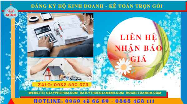 ĐĂNG KÝ HỘ KINH DOANH THỪA THIÊN HUẾ - KẾ TOÁN TRỌN GÓI THỪA THIÊN HUẾ 5 Bảng giá dịch vụ đăng ký hộ kinh doanh tại Thừa Thiên Huế