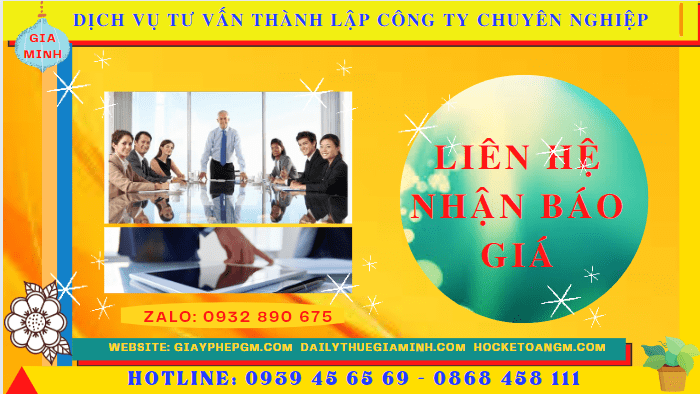 Bảng giá dịch vụ thành lập doanh nghiệp trọn gói 2022 tại Bình Định