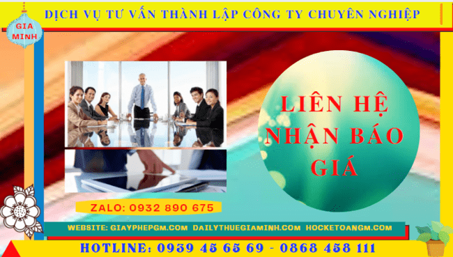 Bảng giá dịch vụ thành lập doanh nghiệp trọn gói 2022 tại Bình Thuận