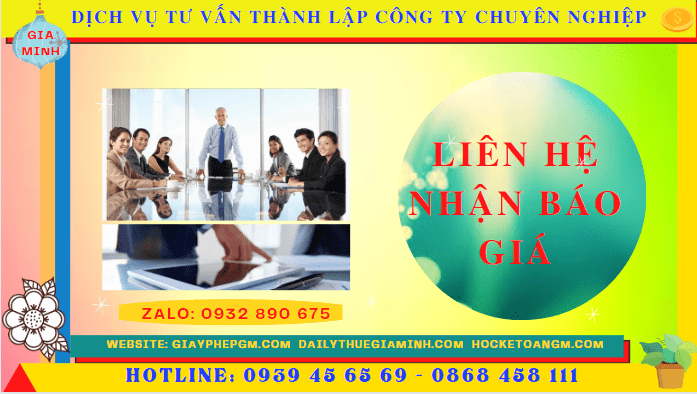 Bảng giá dịch vụ thành lập doanh nghiệp trọn gói 2022 tại Thành Phố Hồ Chí Minh