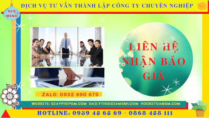 Bảng giá dịch vụ thành lập doanh nghiệp trọn gói 2022 tại TP Hồ Chí Minh