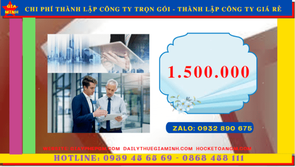 Bảng giá thành lập công ty uy tín trọn gói tại Thành Phố Hưng Yên