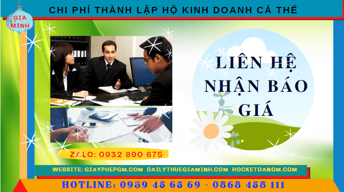 Bảng giá thành lập hộ kinh doanh cá thể nhanh tại Bình Phước 