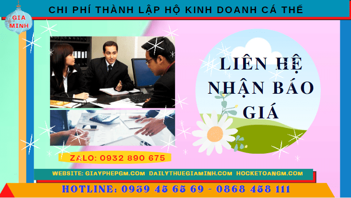 CHI PHÍ THÀNH LẬP HỘ KINH DOANH CÁ THỂ TRỌN GÓI TẠI BÌNH THUẬN 5 Bảng giá thành lập hộ kinh doanh cá thể nhanh tại Bình Thuận