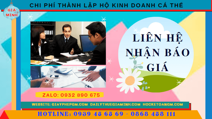 Chi phí thành lập hộ kinh doanh cá thể trọn gói tại Hà Giang 5 Bảng giá thành lập hộ kinh doanh cá thể nhanh tại Hà Giang