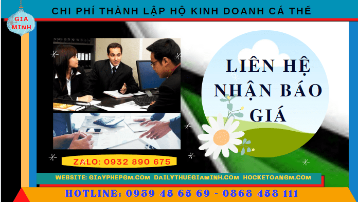 Bảng giá thành lập hộ kinh doanh cá thể nhanh tại Hà Nội 