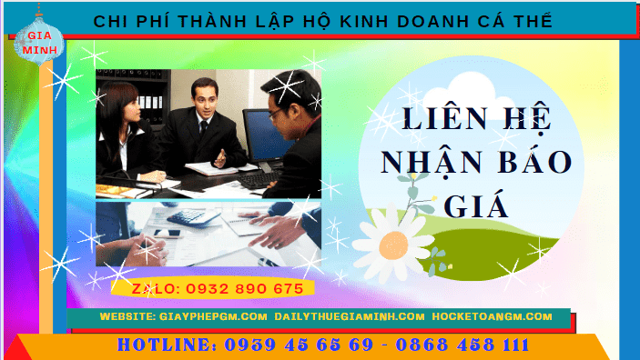 Chi phí thành lập hộ kinh doanh cá thể trọn gói tại Nam Định 5 Bảng giá thành lập hộ kinh doanh cá thể nhanh tại Nam Định