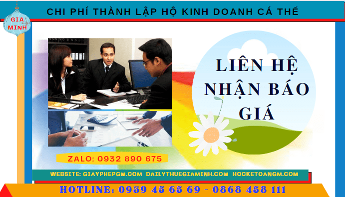 Bảng giá thành lập hộ kinh doanh cá thể nhanh tại Ninh Bình 