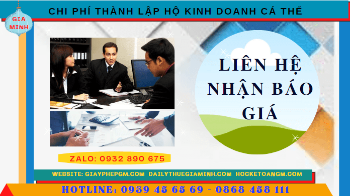 Chi phí thành lập hộ kinh doanh cá thể trọn gói tại Phú Thọ 5 Bảng giá thành lập hộ kinh doanh cá thể nhanh tại Phú Thọ
