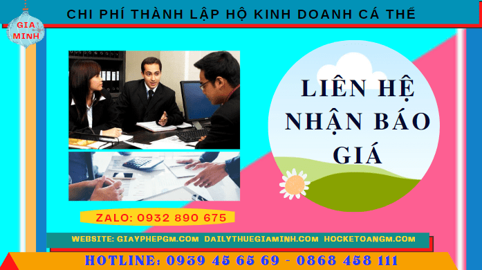 CHI PHÍ THÀNH LẬP HỘ KINH DOANH CÁ THỂ TRỌN GÓI TẠI PHÚ YÊN 5 Bảng giá thành lập hộ kinh doanh cá thể nhanh tại Phú Yên