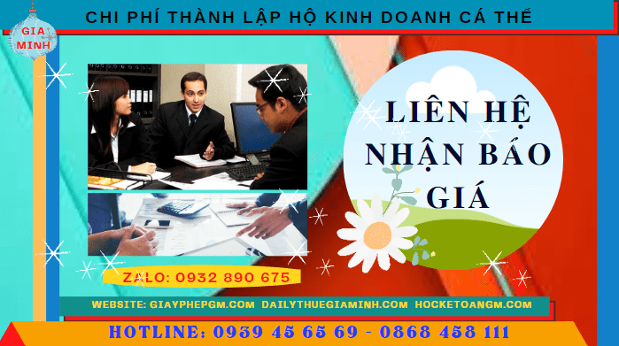 CHI PHÍ THÀNH LẬP HỘ KINH DOANH CÁ THỂ TRỌN GÓI TẠI QUẢNG NAM 5 Bảng giá thành lập hộ kinh doanh cá thể nhanh tại Quảng Nam