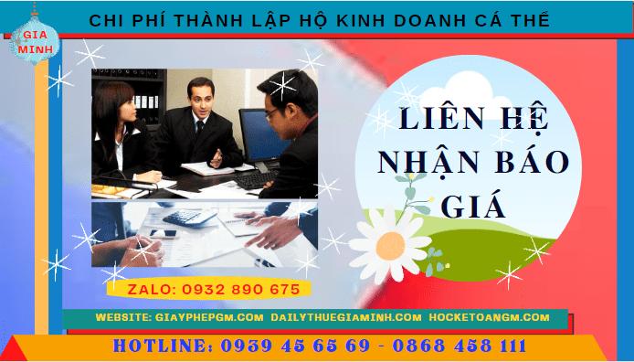 CHI PHÍ THÀNH LẬP HỘ KINH DOANH CÁ THỂ TRỌN GÓI TẠI QUẢNG NGÃI 5 Bảng giá thành lập hộ kinh doanh cá thể nhanh tại Quảng Ngãi