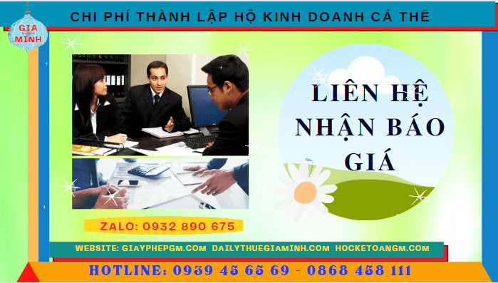 CHI PHÍ THÀNH LẬP HỘ KINH DOANH CÁ THỂ TRỌN GÓI TẠI TÂY NINH 5 Bảng giá thành lập hộ kinh doanh cá thể nhanh tại Tây Ninh