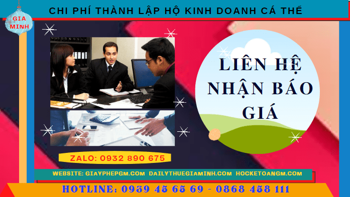 CHI PHÍ THÀNH LẬP HỘ KINH DOANH CÁ THỂ TRỌN GÓI TẠI THANH HÓA 5 Bảng giá thành lập hộ kinh doanh cá thể nhanh tại Thanh Hóa