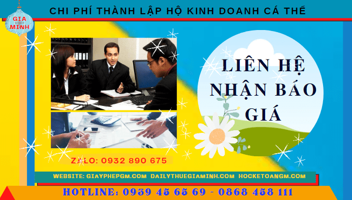 CHI PHÍ THÀNH LẬP HỘ KINH DOANH CÁ THỂ TRỌN GÓI TẠI THÀNH PHỐ HUẾ 5 Bảng giá thành lập hộ kinh doanh cá thể nhanh tại Thành Phố Huế