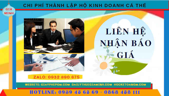 Chi phí thành lập hộ kinh doanh cá thể trọn gói tại thừa thiên huế 5 Bảng giá thành lập hộ kinh doanh cá thể nhanh tại Thừa Thiên Huế