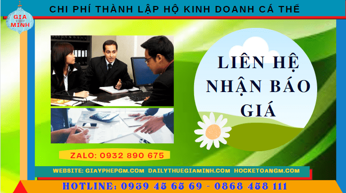 Bảng giá thành lập hộ kinh doanh cá thể nhanh tại Quận Ninh Kiều 