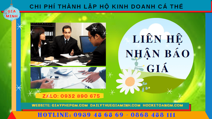 Bảng giá thành lập hộ kinh doanh cá thể nhanh tại TP Hồ Chí Minh 