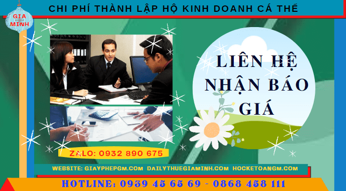 Chi phí thành lập hộ kinh doanh cá thể trọn gói tại TT Huế 5 Bảng giá thành lập hộ kinh doanh cá thể nhanh tại TT Huế