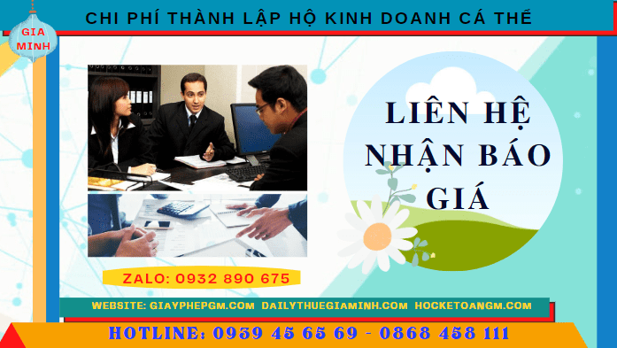 Chi phí thành lập hộ kinh doanh cá thể trọn gói tại Vĩnh Phúc 5 Bảng giá thành lập hộ kinh doanh cá thể nhanh tại Vĩnh Phúc