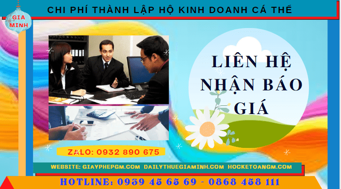 Chi phí thành lập hộ kinh doanh cá thể trọn gói tại Yên Bái 5 Bảng giá thành lập hộ kinh doanh cá thể nhanh tại Yên Bái