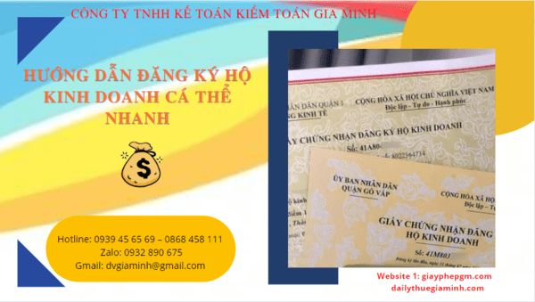 HƯỚNG DẪN ĐĂNG KÝ HỘ KINH DOANH CÁ THỂ NHANH TẠI LONG AN 6 Cách đăng ký hộ kinh doanh cá thể tại Long An