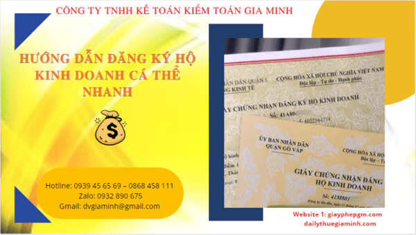 HƯỚNG DẪN ĐĂNG KÝ HỘ KINH DOANH CÁ THỂ NHANH TẠI VĨNH LONG 6 Cách đăng ký hộ kinh doanh cá thể tại Vĩnh Long