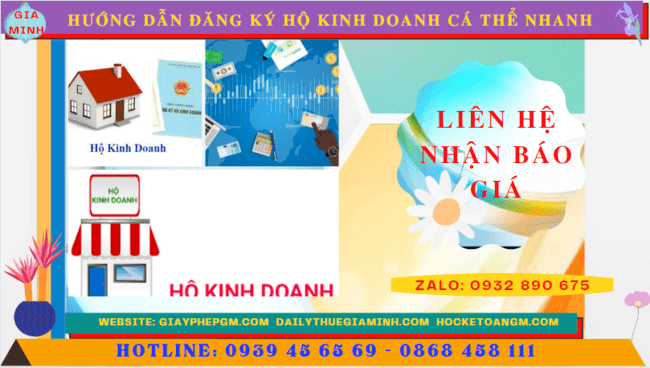 HƯỚNG DẪN ĐĂNG KÝ HỘ KINH DOANH CÁ THỂ NHANH TẠI AN GIANG 5 Chi phí dịch vụ đăng ký hộ kinh doanh tại An Giang