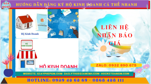 HƯỚNG DẪN ĐĂNG KÝ HỘ KINH DOANH CÁ THỂ NHANH TẠI BÀ RỊA VŨNG TÀU 5 Chi phí dịch vụ đăng ký hộ kinh doanh tại Bà Rịa Vũng Tàu