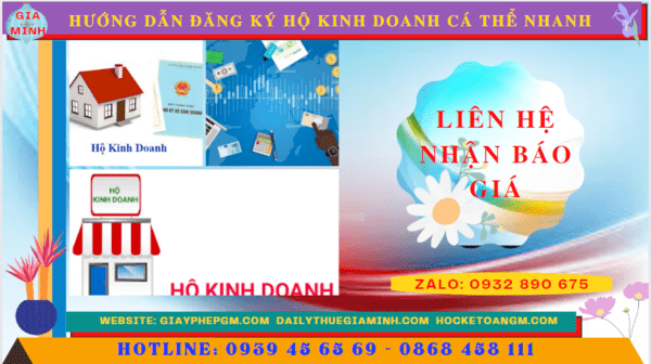 Chi phí dịch vụ đăng ký hộ kinh doanh tại Bắc Giang