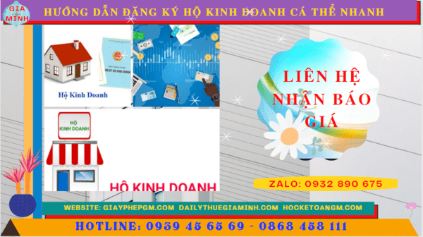 HƯỚNG DẪN ĐĂNG KÝ HỘ KINH DOANH CÁ THỂ NHANH TẠI BẠC LIÊU 5 Chi phí dịch vụ đăng ký hộ kinh doanh tại Bạc Liêu