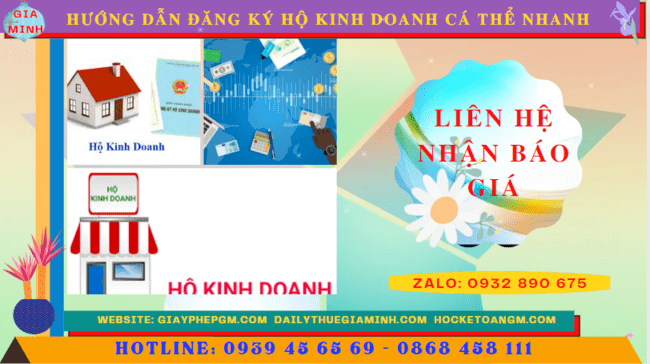 HƯỚNG DẪN ĐĂNG KÝ HỘ KINH DOANH CÁ THỂ NHANH TẠI CAO BẰNG 5 Chi phí dịch vụ đăng ký hộ kinh doanh tại Cao Bằng